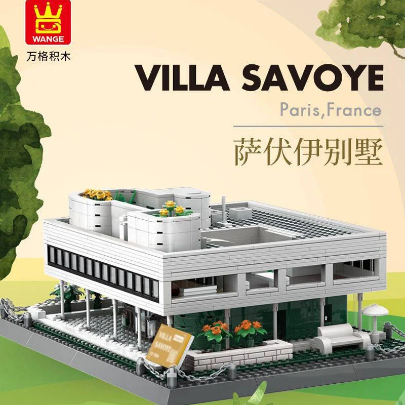 Wange 5237 Creator Expert Architecture Villa Savoye-Paris France Modular Building Blocks 1226pcs Bricks Toys From China