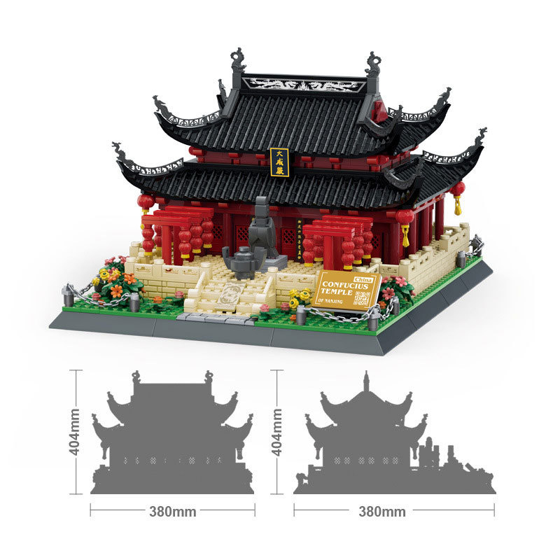 Wange 5241 Creator Expert Architecture Confucius Temple-Nanjing China Modular Building Blocks 966pcs Bricks Toys From China