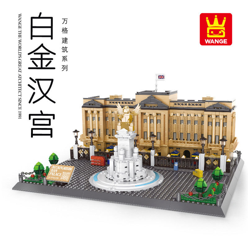 Wange 6224 Creator Expert Architecture Buckingham Palace-London England Modular Building Blocks 902pcs Bricks Toys From China