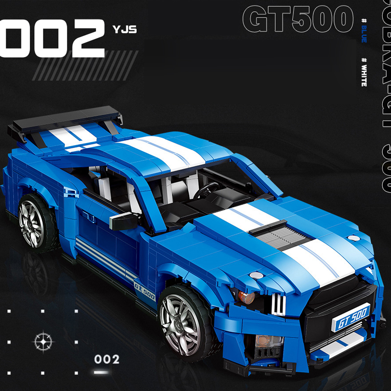 JIESTAR 92022 Mustang Shelby GT500 Technic Buliding Blocks 1494±pcs Bricks Toys Model Form China