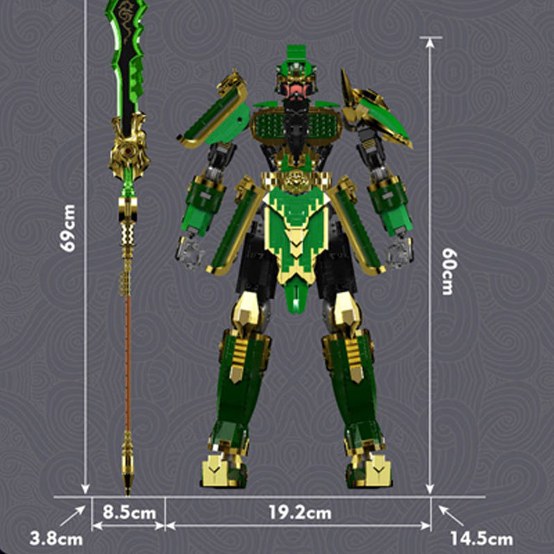 Mould King 93001 Historical Series Five Tiger Generals · GuanYu Building Blocks ****±pcs Bricks Toys Model From China