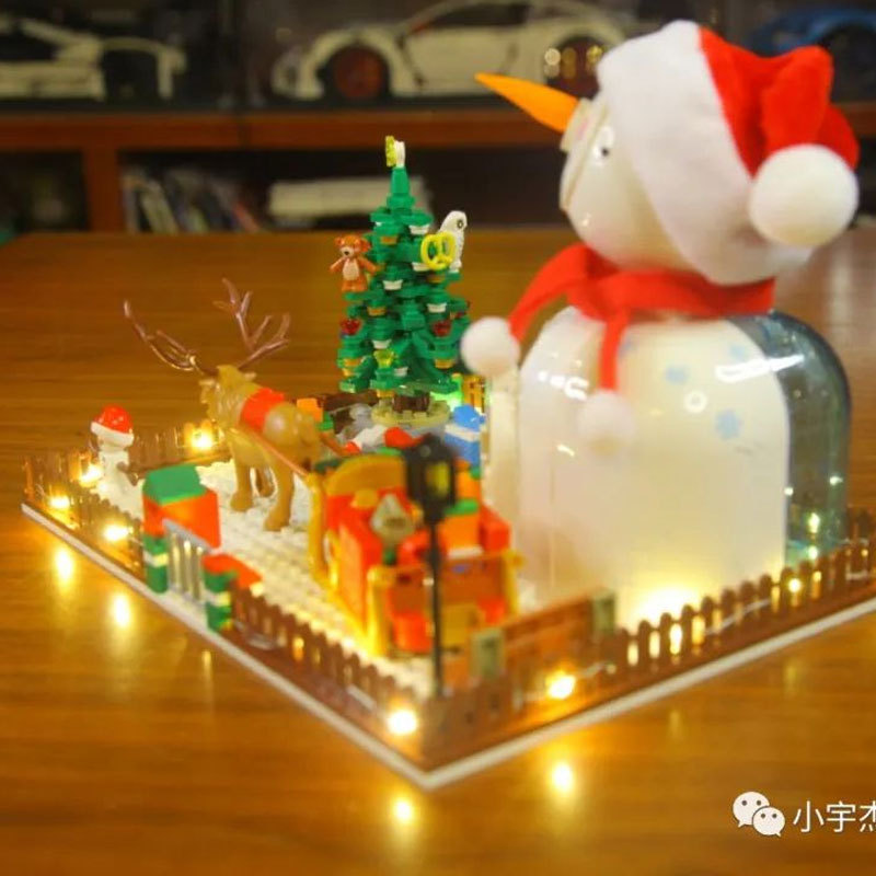 SEMBO 601156 Creator Seasonal Series Christmas Snowman House Building Blocks 310±pcs Bricks Toys Model From China