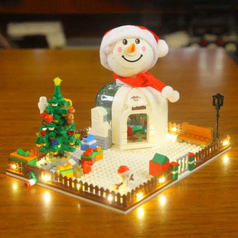 SEMBO 601156 Creator Seasonal Series Christmas Snowman House Building Blocks 310±pcs Bricks Toys Model From China