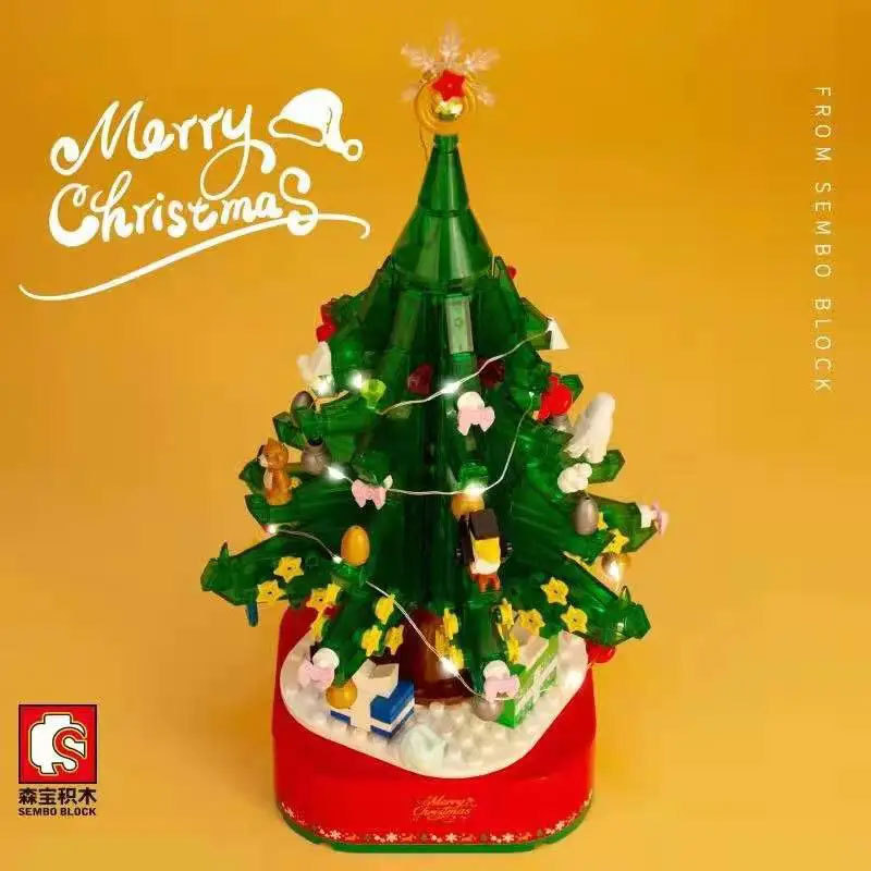 SEMBO 601097 Creator Christmas Tree Building Blocks 486±pcs+Bricks Toys Model From China