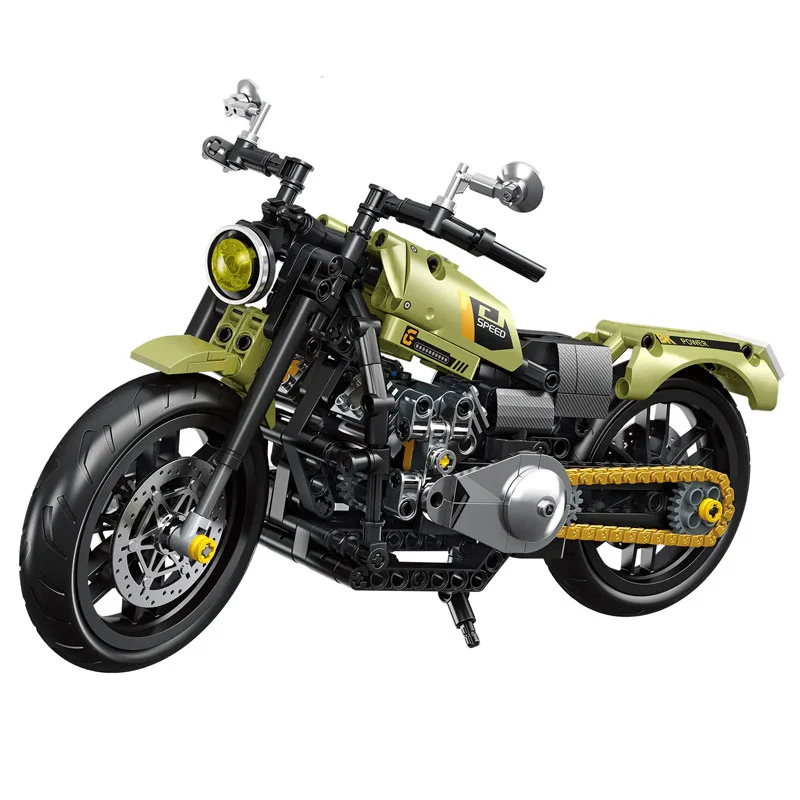Forange FC9303 Technical Technic 2 In 1 Engine Morph Motorcycle