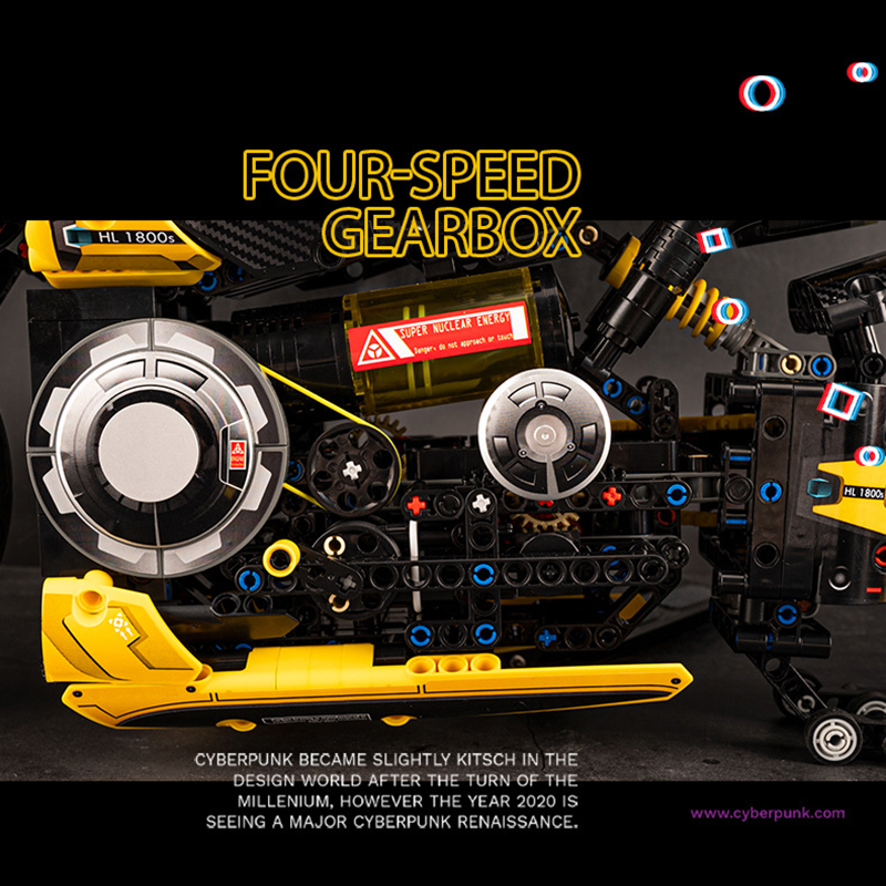 K-Box 10506 Cyberpunk Motorcycle 2077 Technic