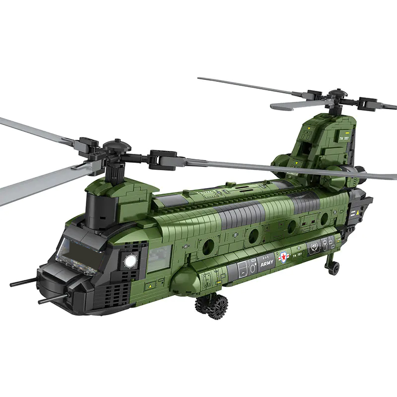 Reobrix 33031 CH-47 Heavy Multi Functional Transport Helicopter Military
