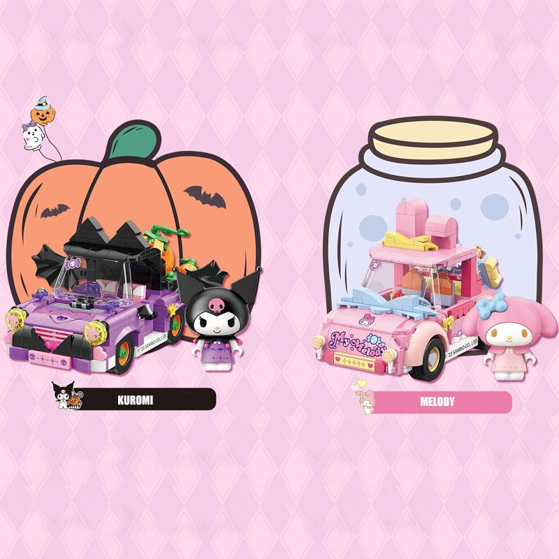 TOP TOY TC1709/TC1710 Sanrio Happy Weekend Series Kuromi & My Melody Halloween Seasonal