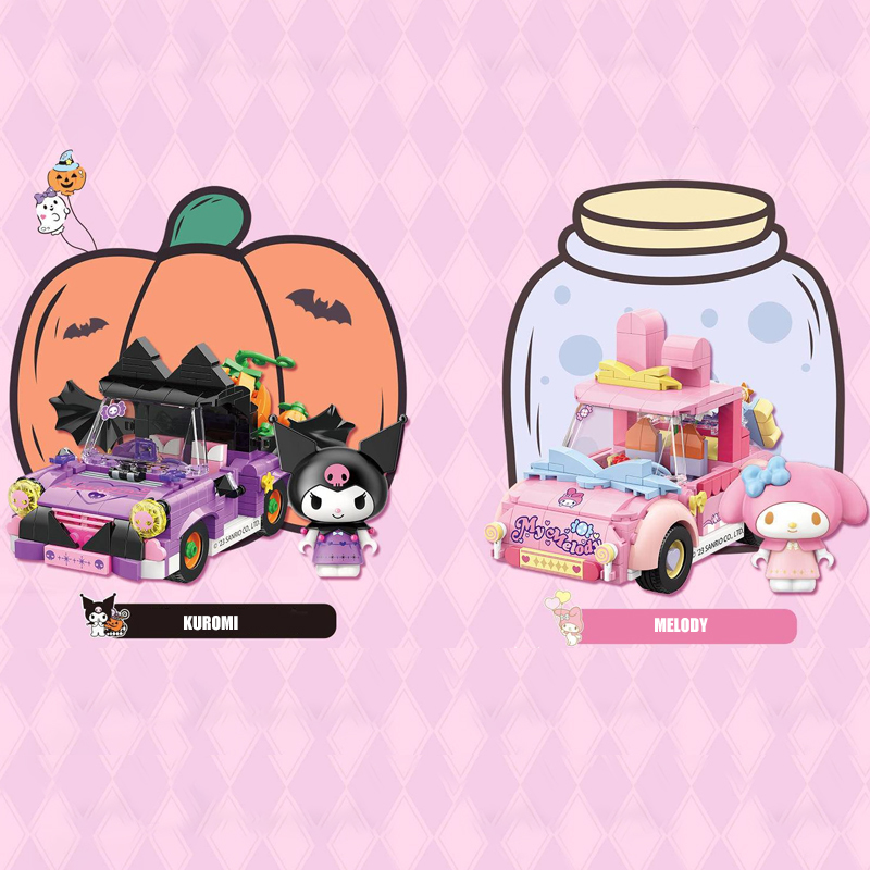 TOP TOY TC1709/TC1710 Sanrio Happy Weekend Series Kuromi & My Melody Halloween Seasonal