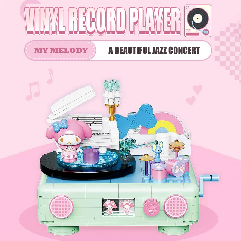 TOP TOY TC1909 My Melody Vinyl Record Player Movie & Game