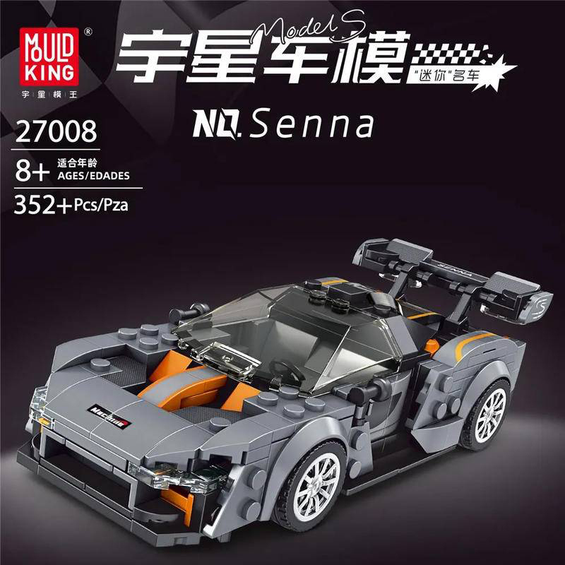 【With Display Box】Mould King Model Car Super Racers Speed Champions Building Blocks Bricks Model From China