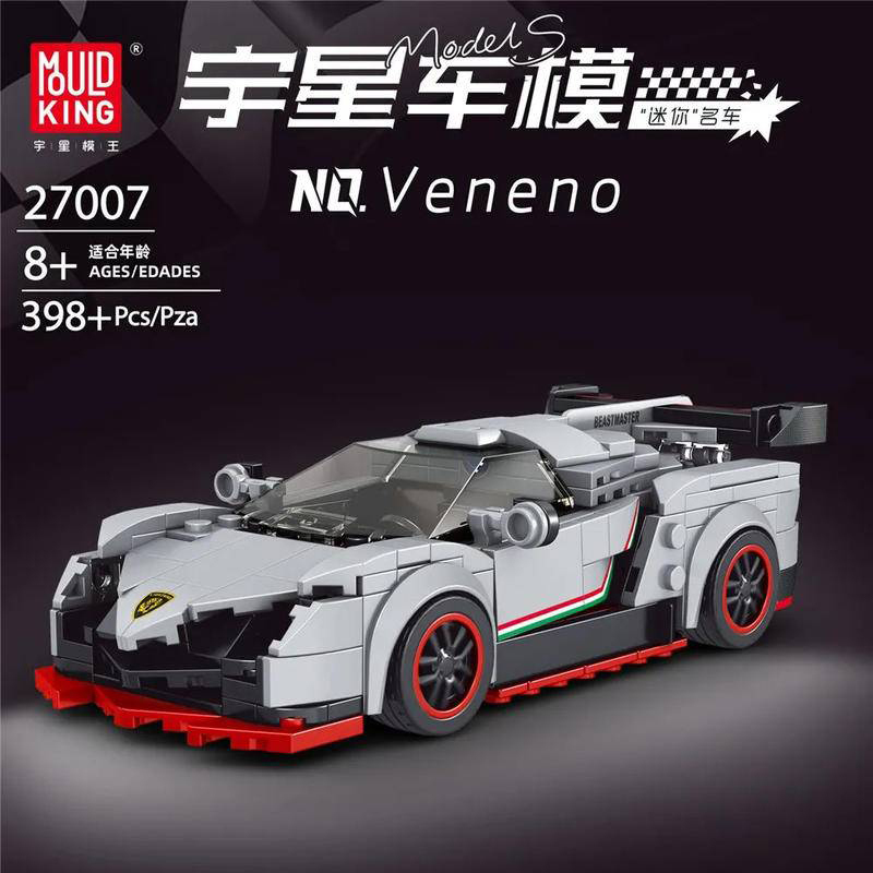 【With Display Box】Mould King Model Car Super Racers Speed Champions Building Blocks Bricks Model From China