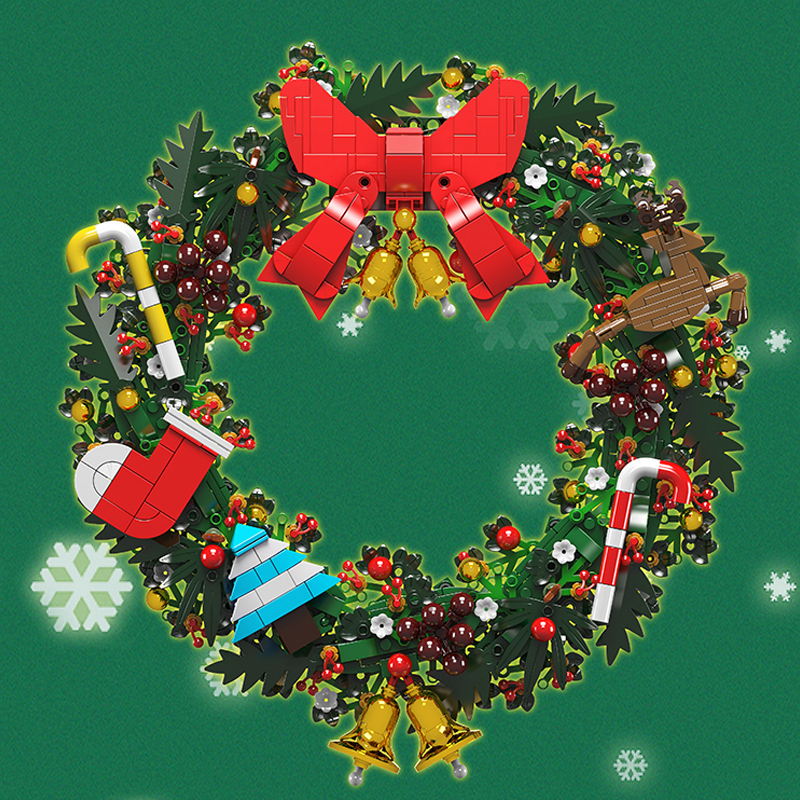 Mould King 10073 Christmas Eucalyptus Wreath Seasonal Creator
