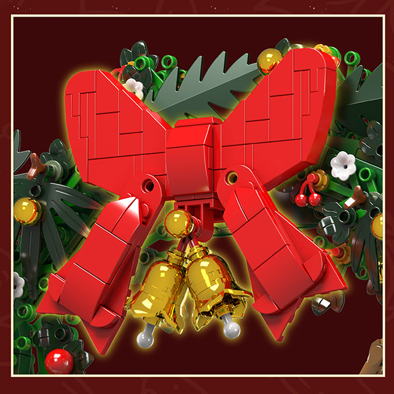 Mould King 10073 Christmas Eucalyptus Wreath Seasonal Creator