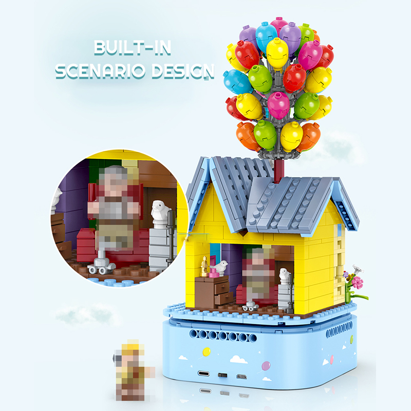 邦楽 apartment balloon GULY 60504 Music Box：Mini Balloon House Up House Movie & Game