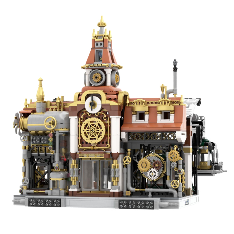 Pantasy 85007 Steampunk Train Station Modular Buildings