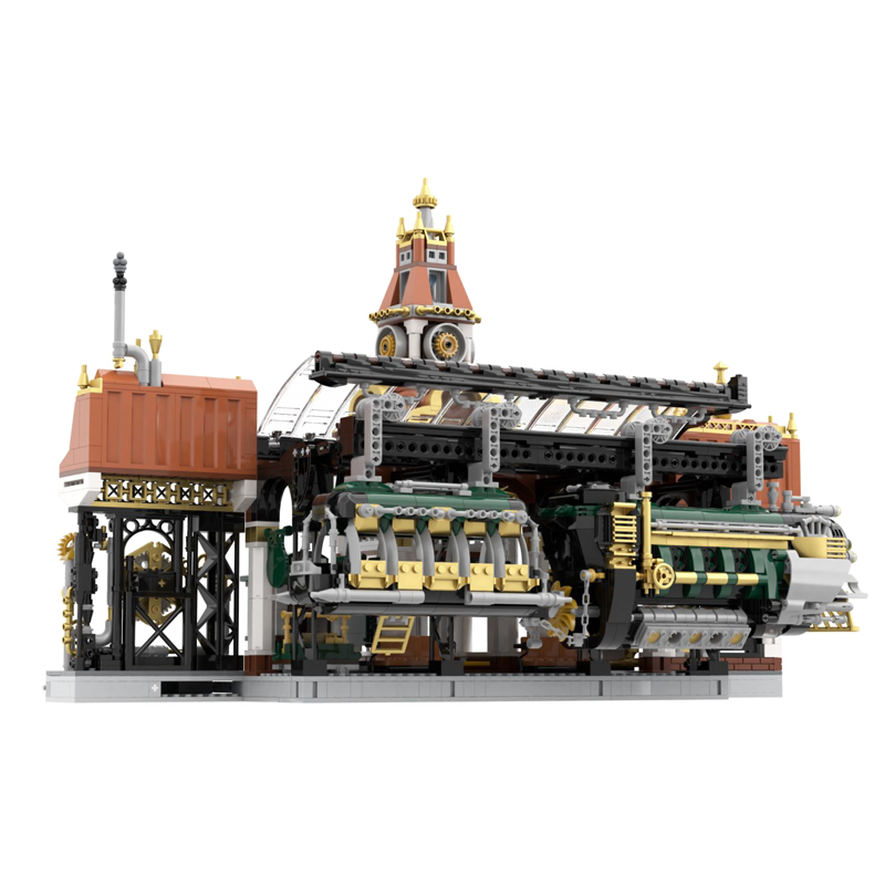 Pantasy 85007 Steampunk Train Station Modular Buildings