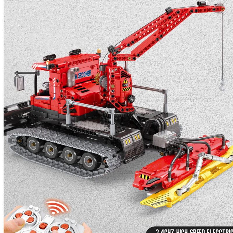 [With Motor]Reobrix 22019 Snow Leveling Vehicle Technic