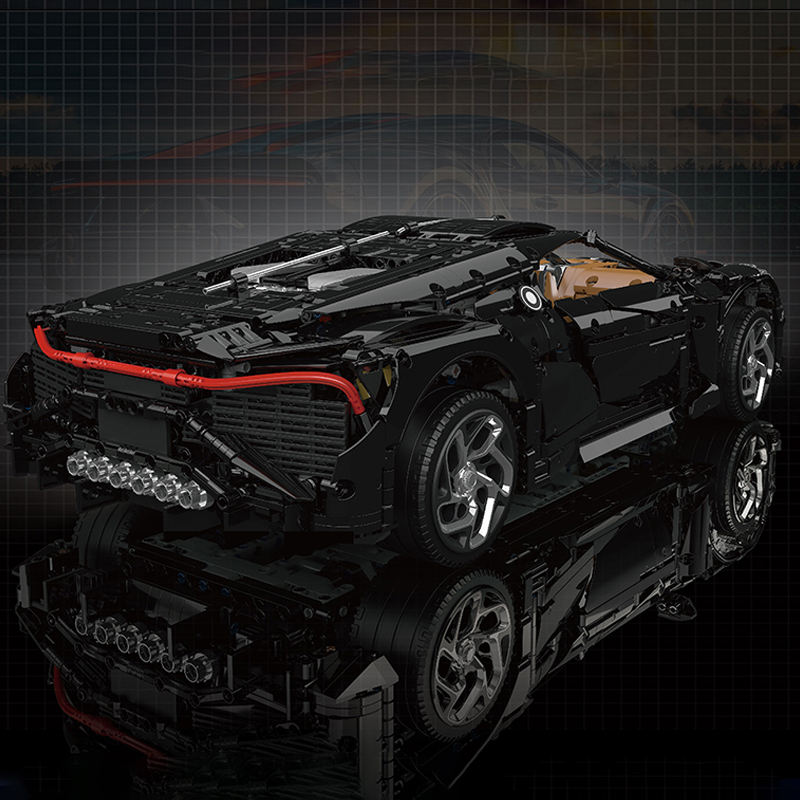 [With Motor]Mould King 13163 Bugatti La Voiture Noire Technic
