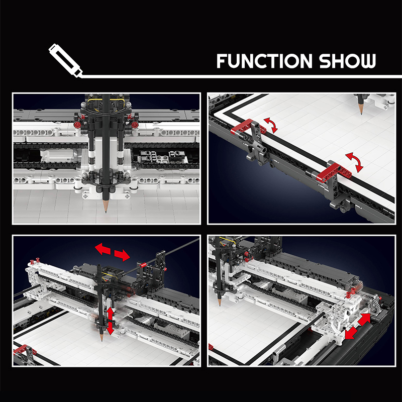 [With Motor]Mould King 13181 Plotter Technic