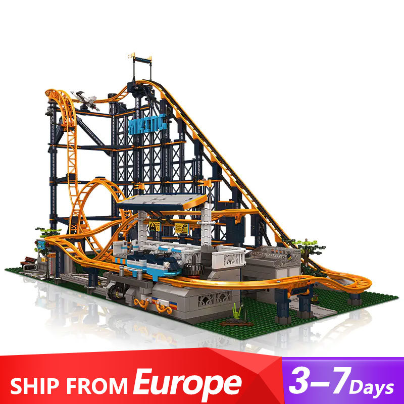 [With Motor]Mould King 11012 Rolle Coaster Fairground Creator Expert Europe warehouse express delivery in 7 days