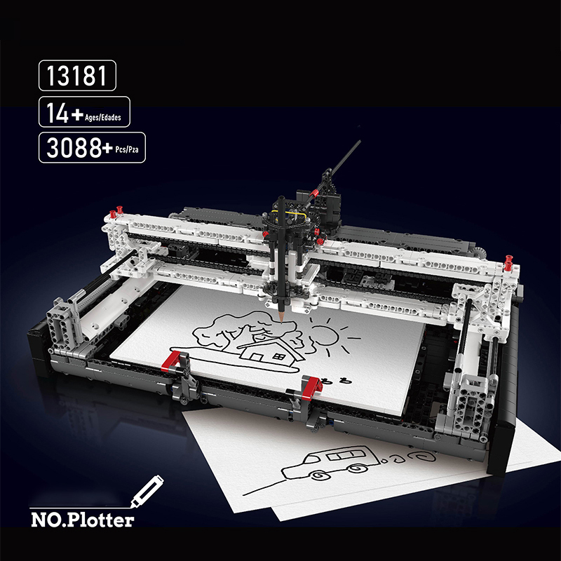 [With Motor]Mould King 13181 Plotter Technic