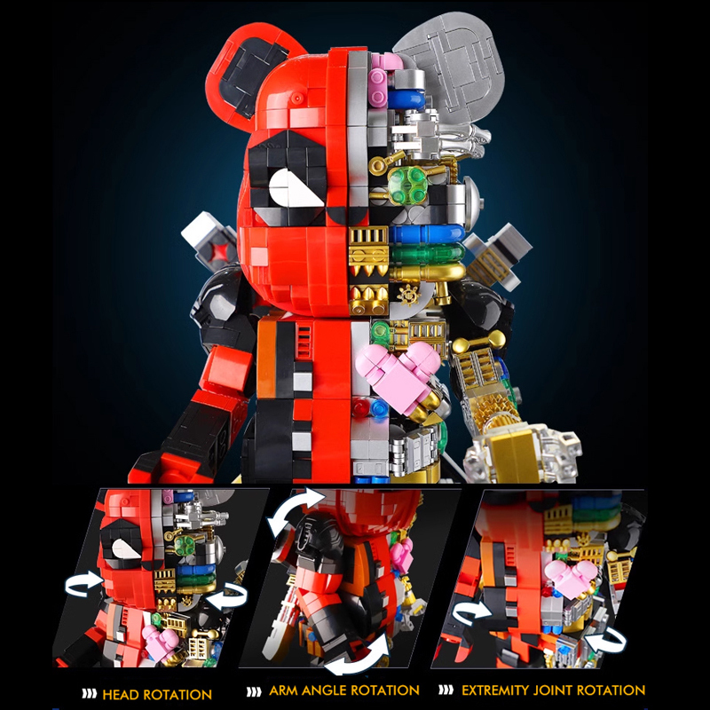 WANGAO 188014 Deadpool Mechanical Bear Super heroes