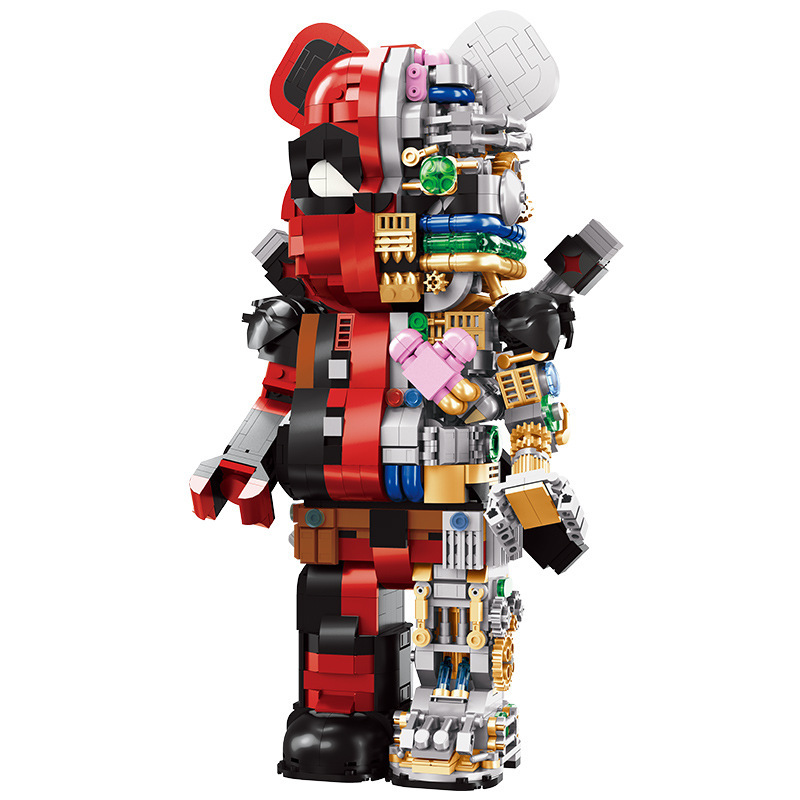 WANGAO 188014 Deadpool Semi-Mechanical Bear Brick