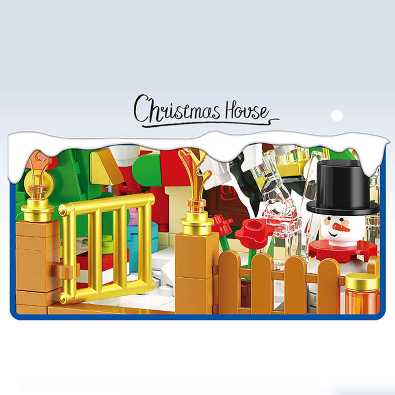 [Pre-Sale] [Mini Micro Bricks] ZHEGAO 662023 Gift Box: Christmas House Creator Seasonal Christmas