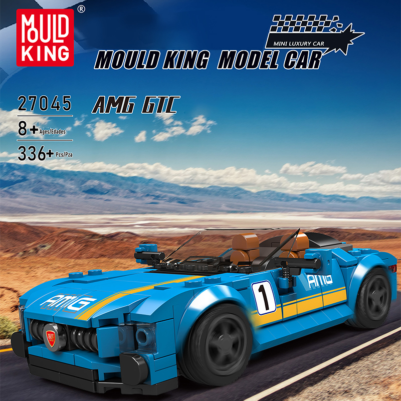 【With Display Box】Mould King Model Car Super Racers Speed Champions Building Blocks Bricks Model From China