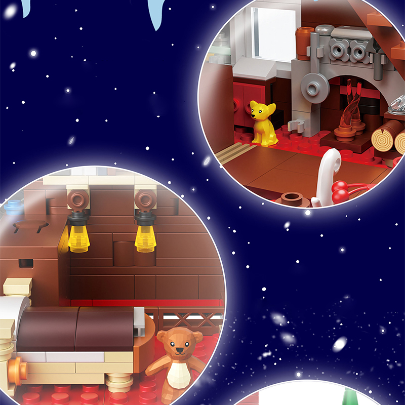 [Pre-Sale] [Mini Micro Bricks] ZHEGAO 613001 Artistic Chalet Creator Seasonal Christmas