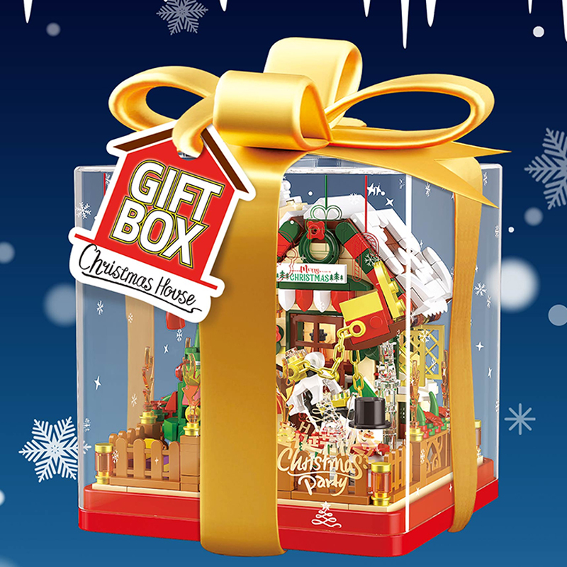 [Pre-Sale] [Mini Micro Bricks] ZHEGAO 662023 Gift Box: Christmas House Creator Seasonal Christmas