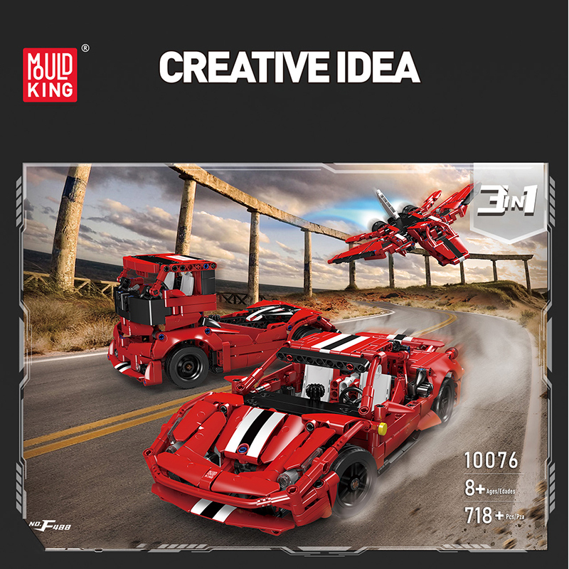 Mould King 10076 Ferrari 488 Creative Idea