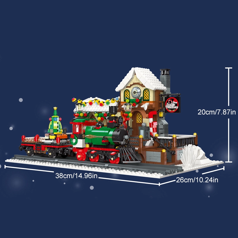 JIESTAR 89142 The Railway Station At Christmas Seasonal Creator