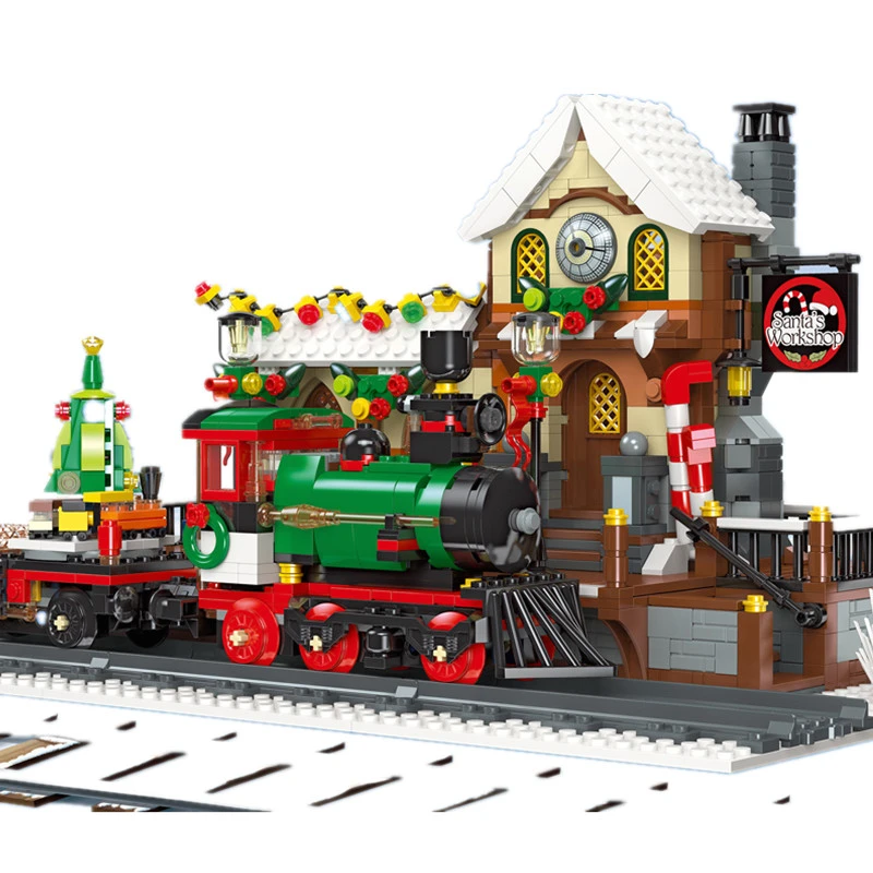 JIESTAR 89142 The Railway Station At Christmas Seasonal Creator