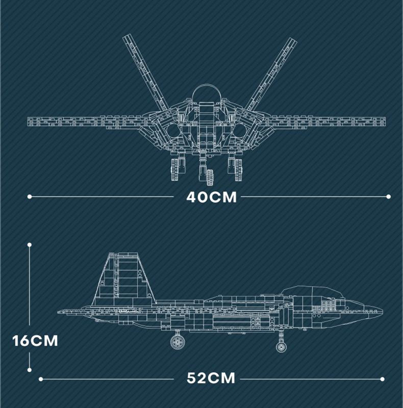 [Pre-Sale] ReoBrix 33020 F-22 Fighter Military