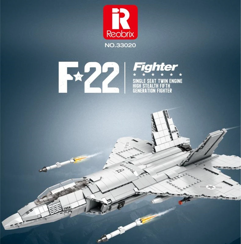 [Pre-Sale] ReoBrix 33020 F-22 Fighter Military