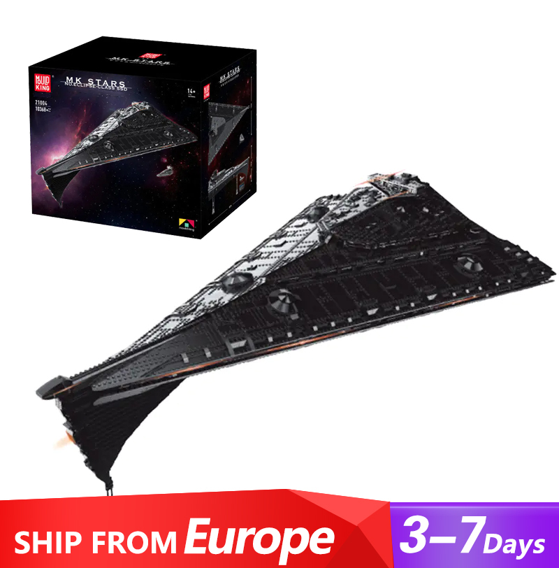 [With Original Box] Mould King 21004 Eclipse-Class Dreadnought Movie & Game Europe Warehouse Express