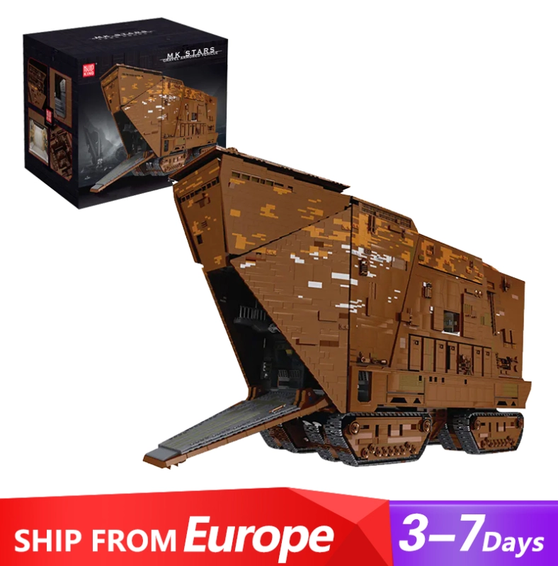 [With Original Box] [With Motor] Mould King 21009 Cavegod UCS Sandcrawler Star Wars Movie & Game Europe Warehouse Express