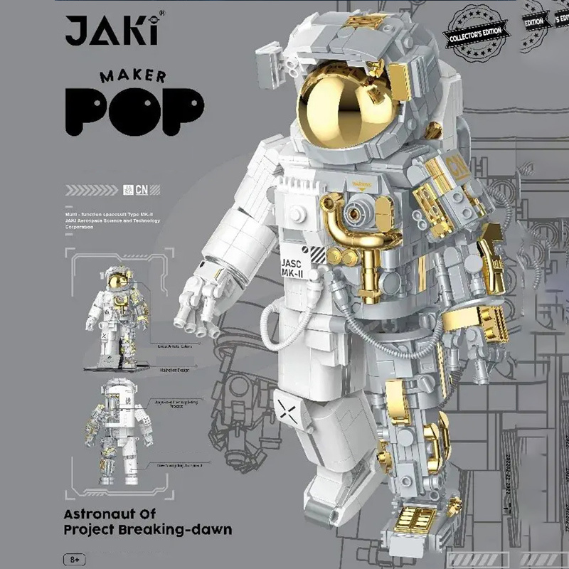 JAKI 9116 Creator Gold Version Space astronaut Building Blocks***±pcs Bricks from China.