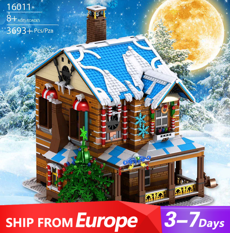Mould King 16011 Merry Christmas：Christmas House Creator Europe Warehouse Express