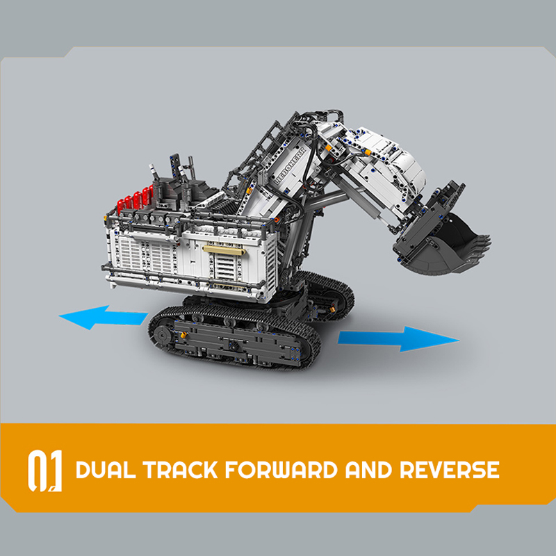 With Motor] Mould King 17048 Liebherr R 9800 Excavator Technic