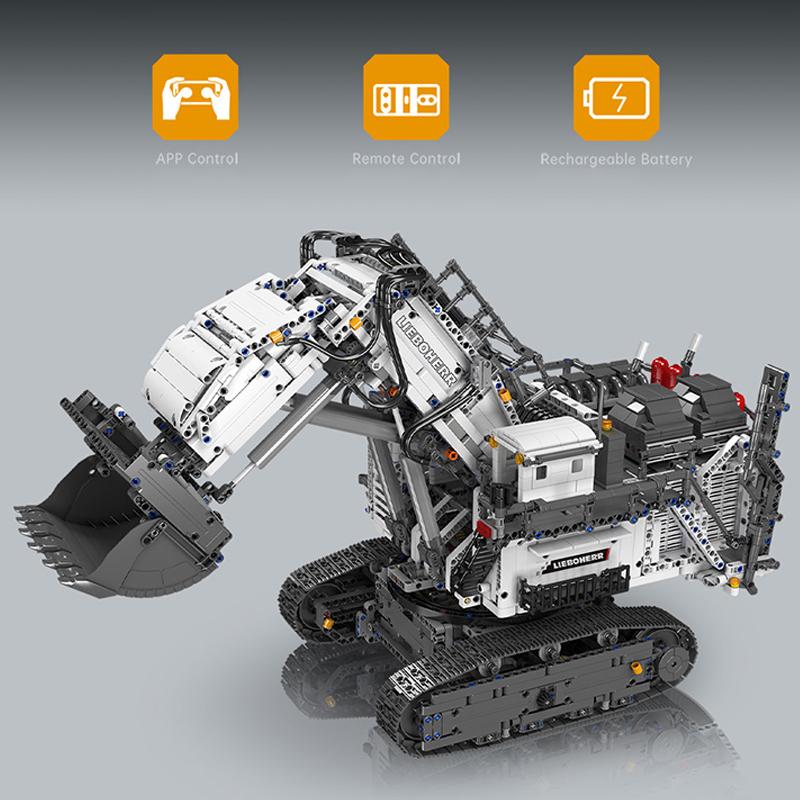 [With Motor] Mould King 17048 Liebherr R 9800 Excavator Technic