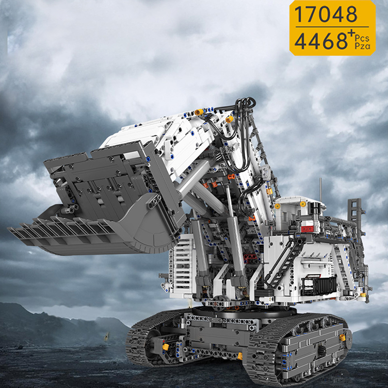 [With Motor] Mould King 17048 Liebherr R 9800 Excavator Technic