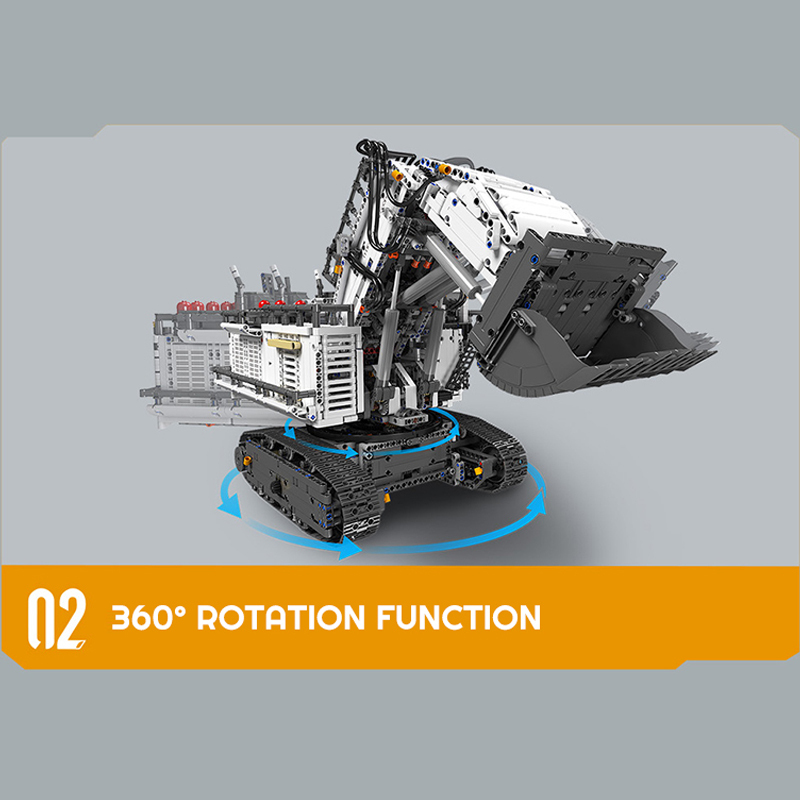 [With Motor] Mould King 17048 Liebherr R 9800 Excavator Technic