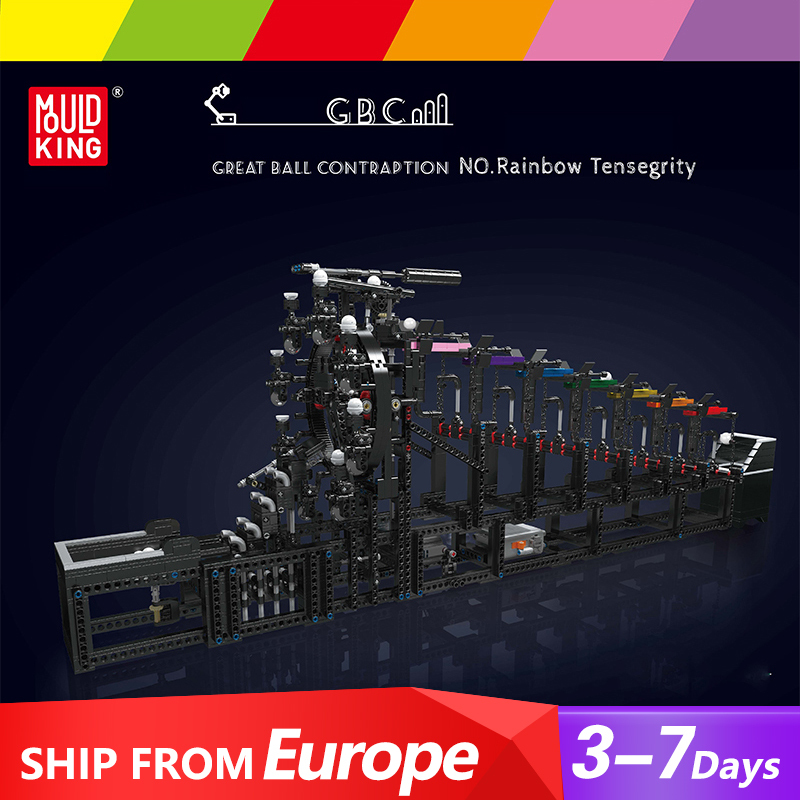 Mould King 26006 Great Ball Contraption：Rainbow Tensegrity Technic Europe Warehouse Express