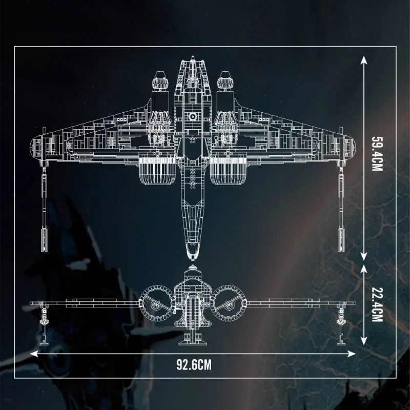 Mould King 21044 ARC-170 Starfighter Star Wars