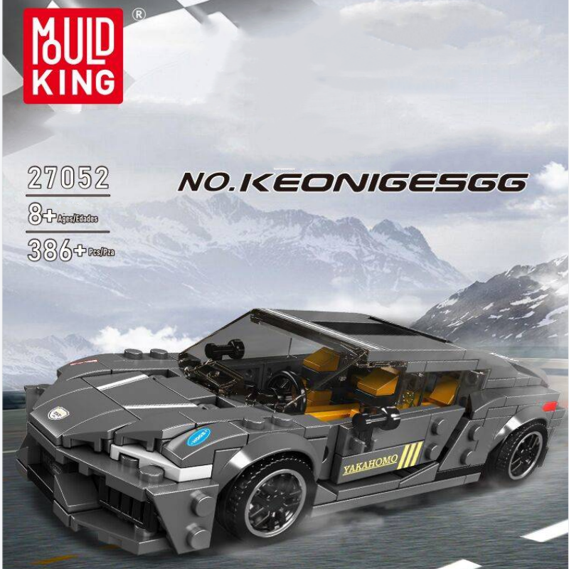 [With Display Box] Mould King 27052 Keonigersgg Speed Champions  Racers