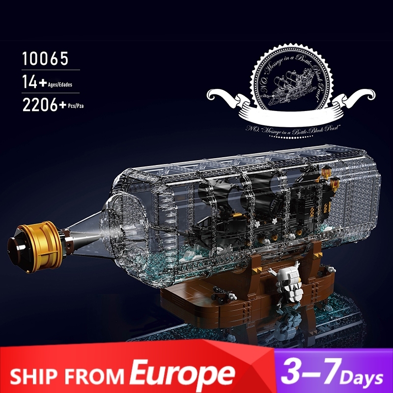 Mould King 10065 The Black Pearl Drifting Bottle Series Art and crafts Europe Warehouse Express