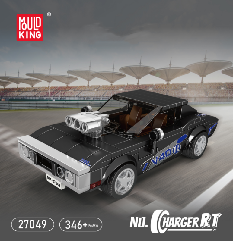 [With Display Box] Mould King 27049 Charger RT Speed Champions  Racers
